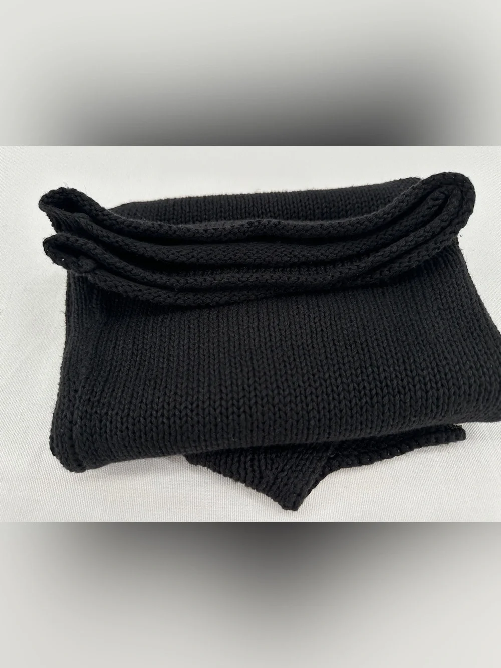Vintage Eddie Bauer Black Linen Cotton Blend Sleeveless Knit Sweater Tank